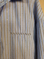 Camicia con micro glitter