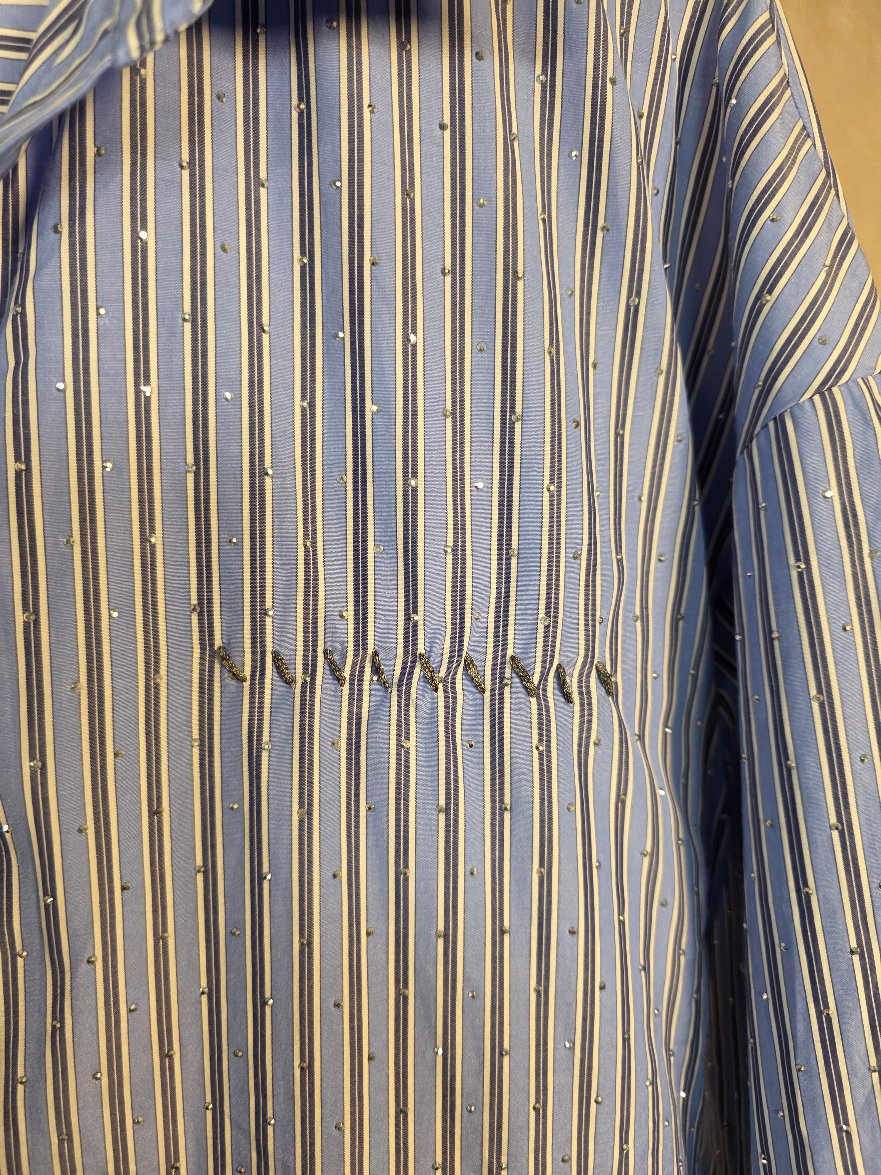 Camicia con micro glitter