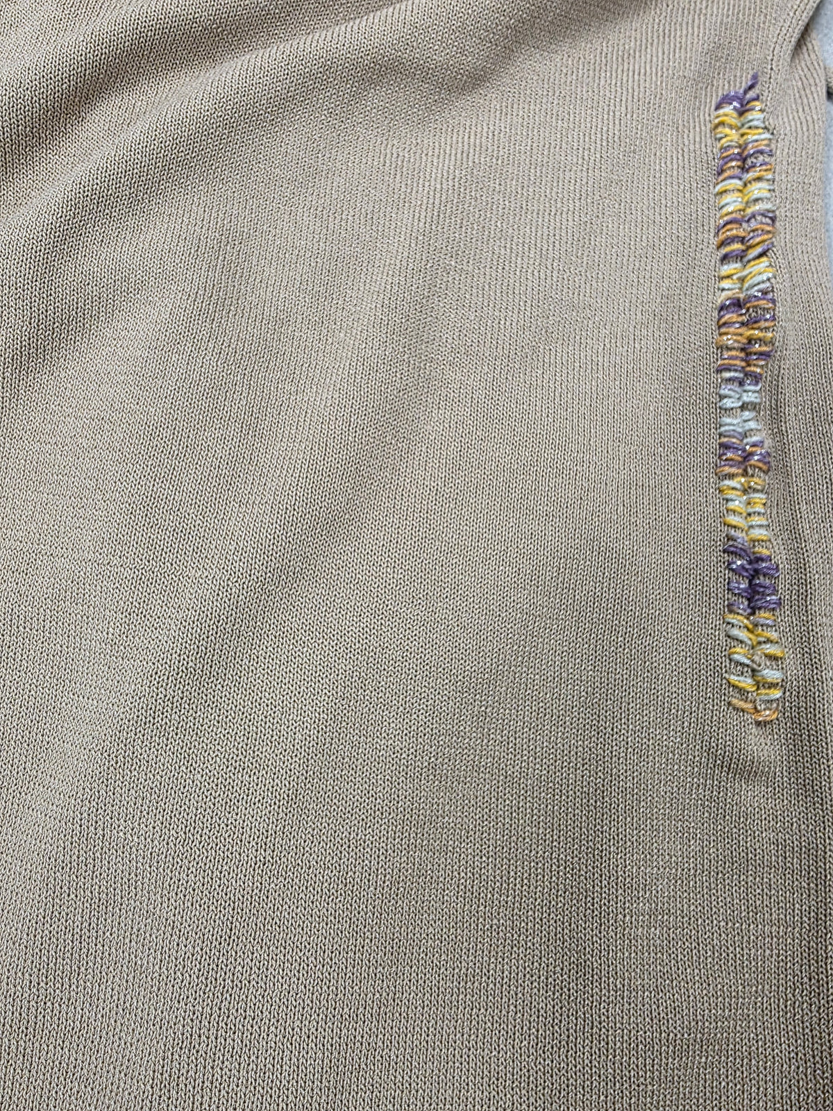 Pantaloni in maglia a gamba