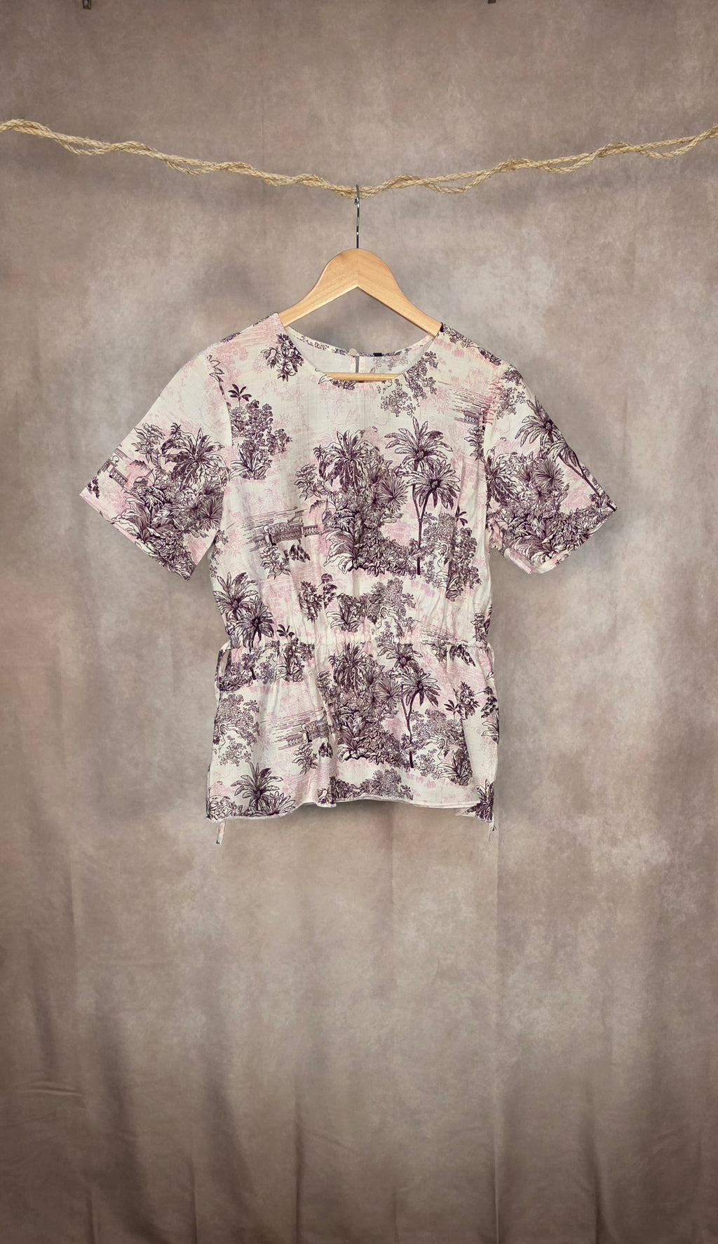 Camicia fantasia monocromatica