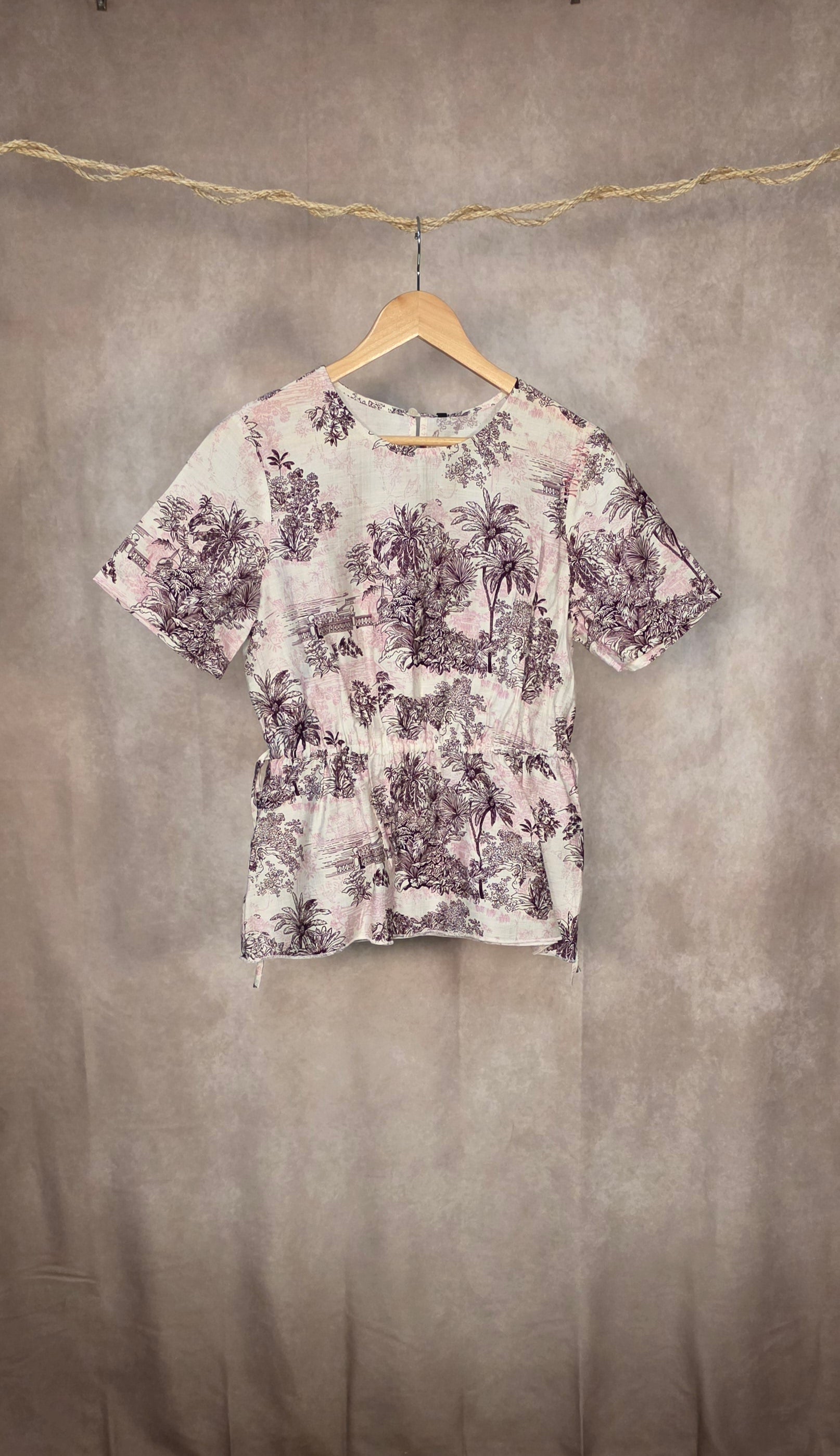 Camicia fantasia monocromatica
