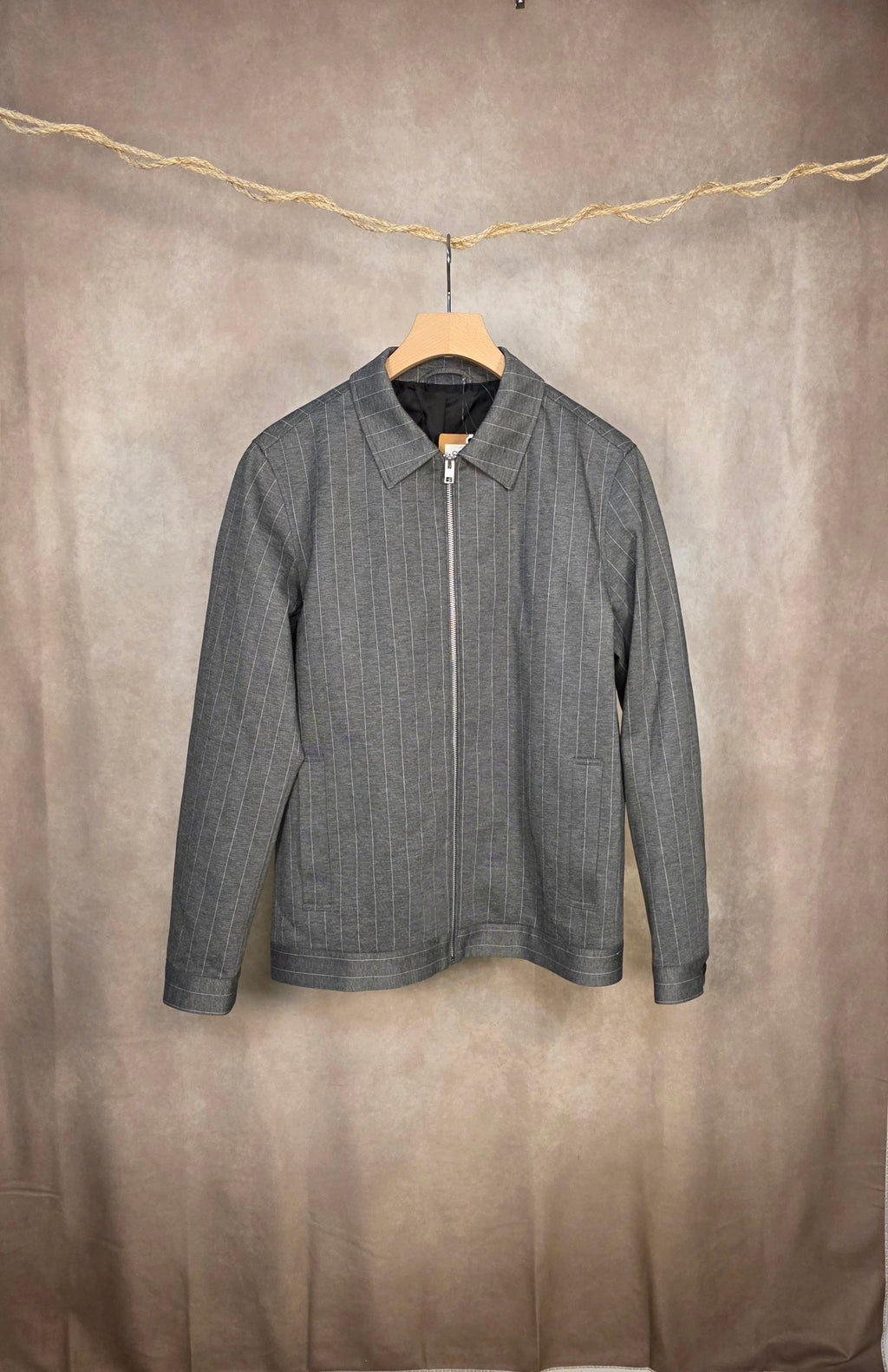 Blazer gessato grigio