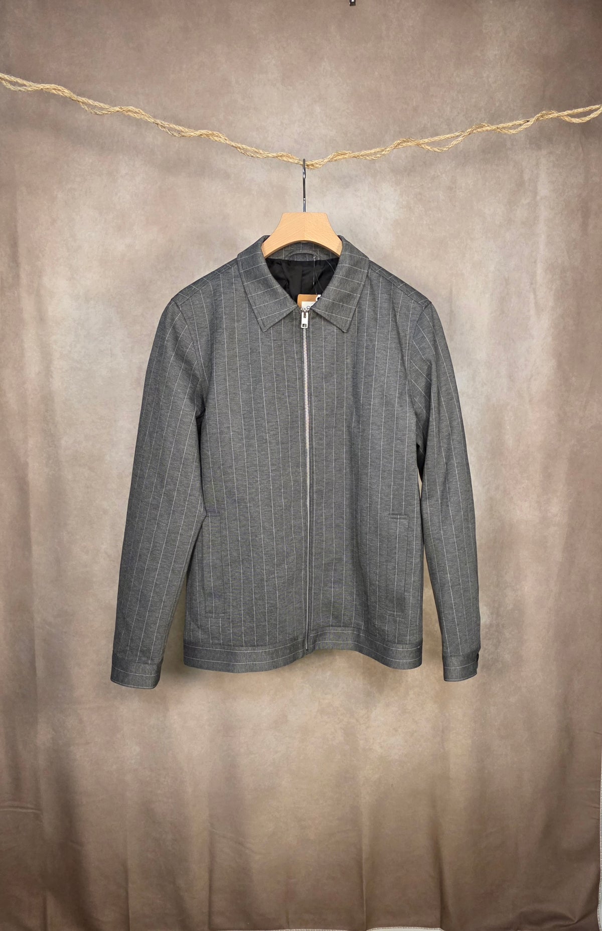 Blazer gessato grigio