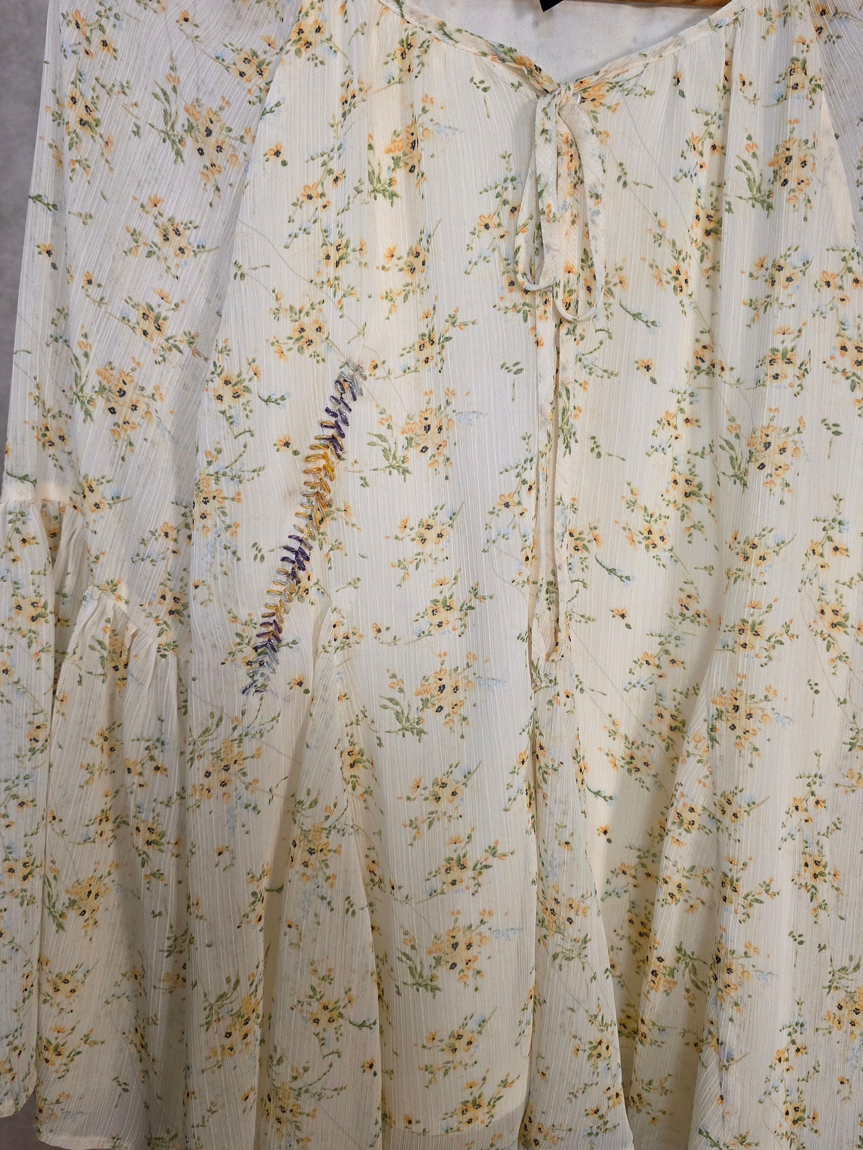 Camicia fluida a stampa floreale