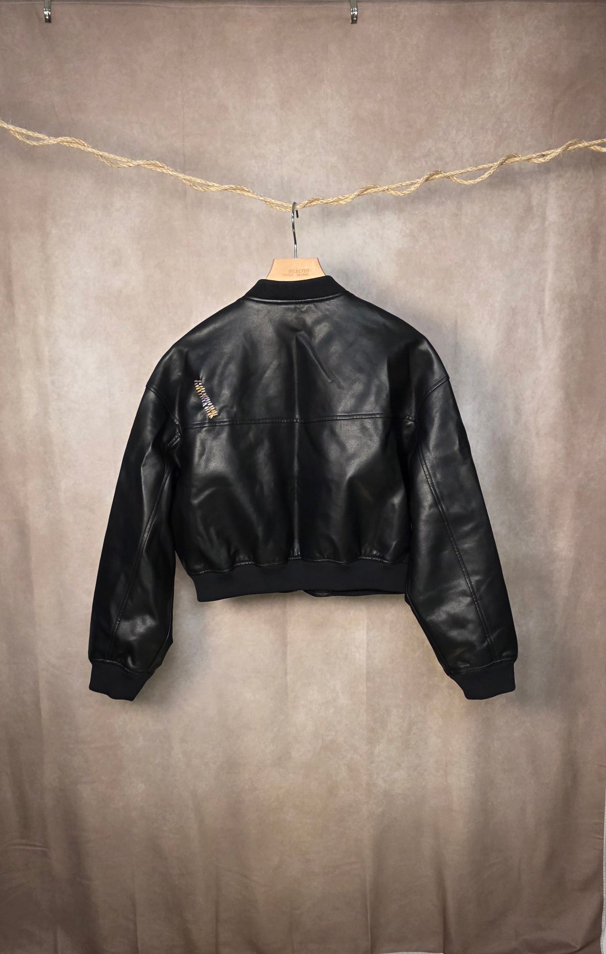 Giubotto bomber in ecopelle