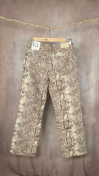 Jeans Straight Fit Snake Print
