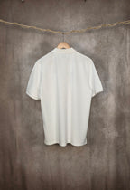 Polo in misto cotone con zip