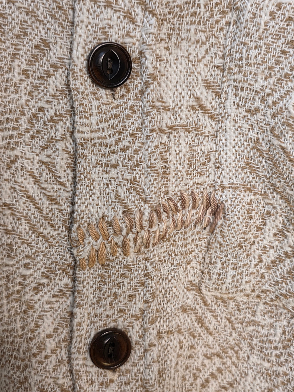 Camicia overshirt in fantasia sabbia