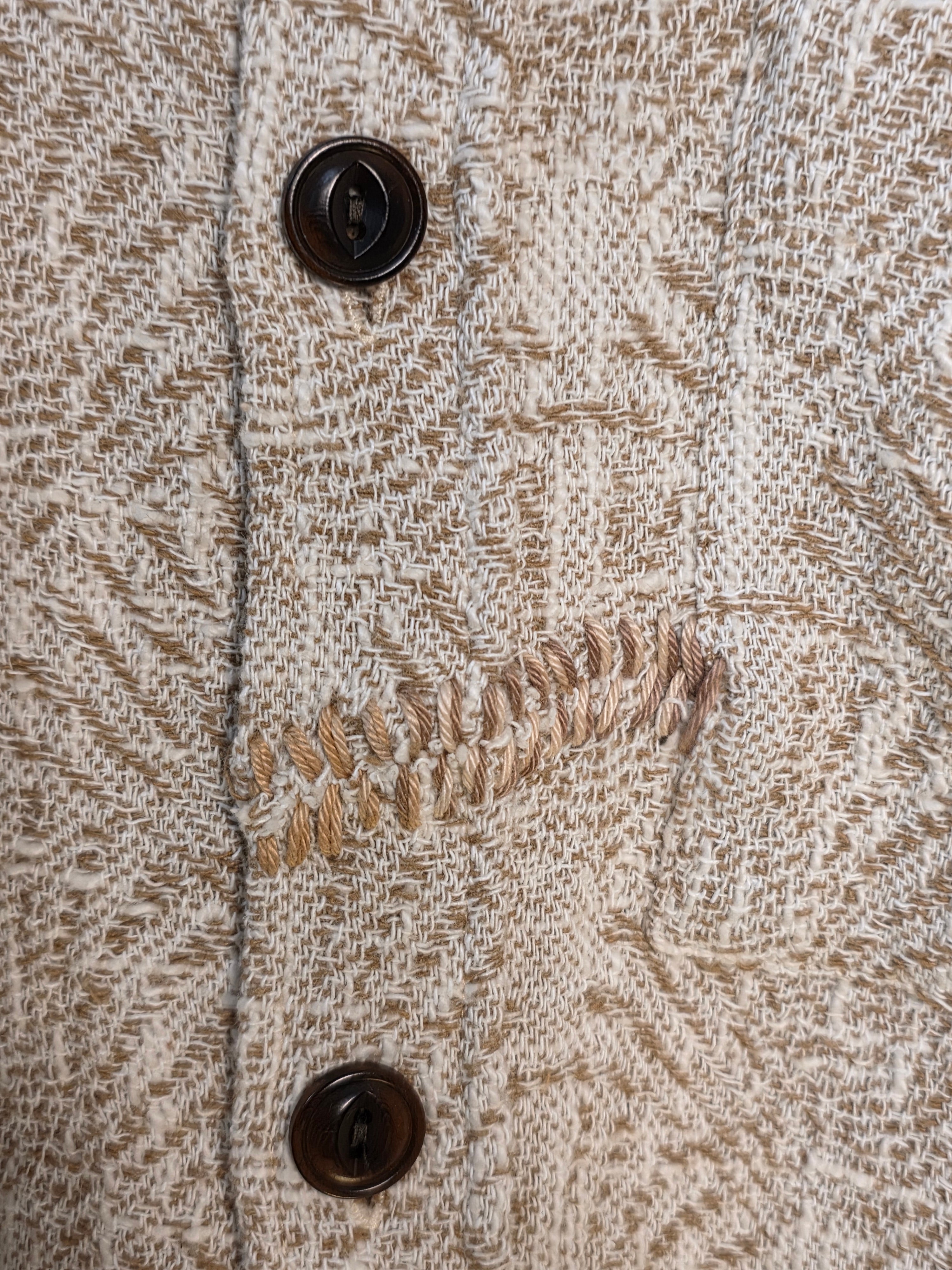 Camicia overshirt in fantasia sabbia