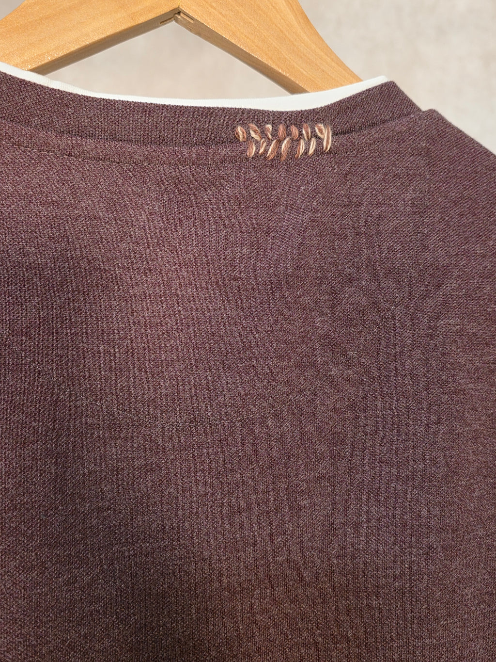 Polo girocollo in misto cotone