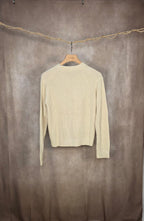 Maglia girocollo in misto cotone