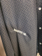 Camicia stretch stampa geometrica