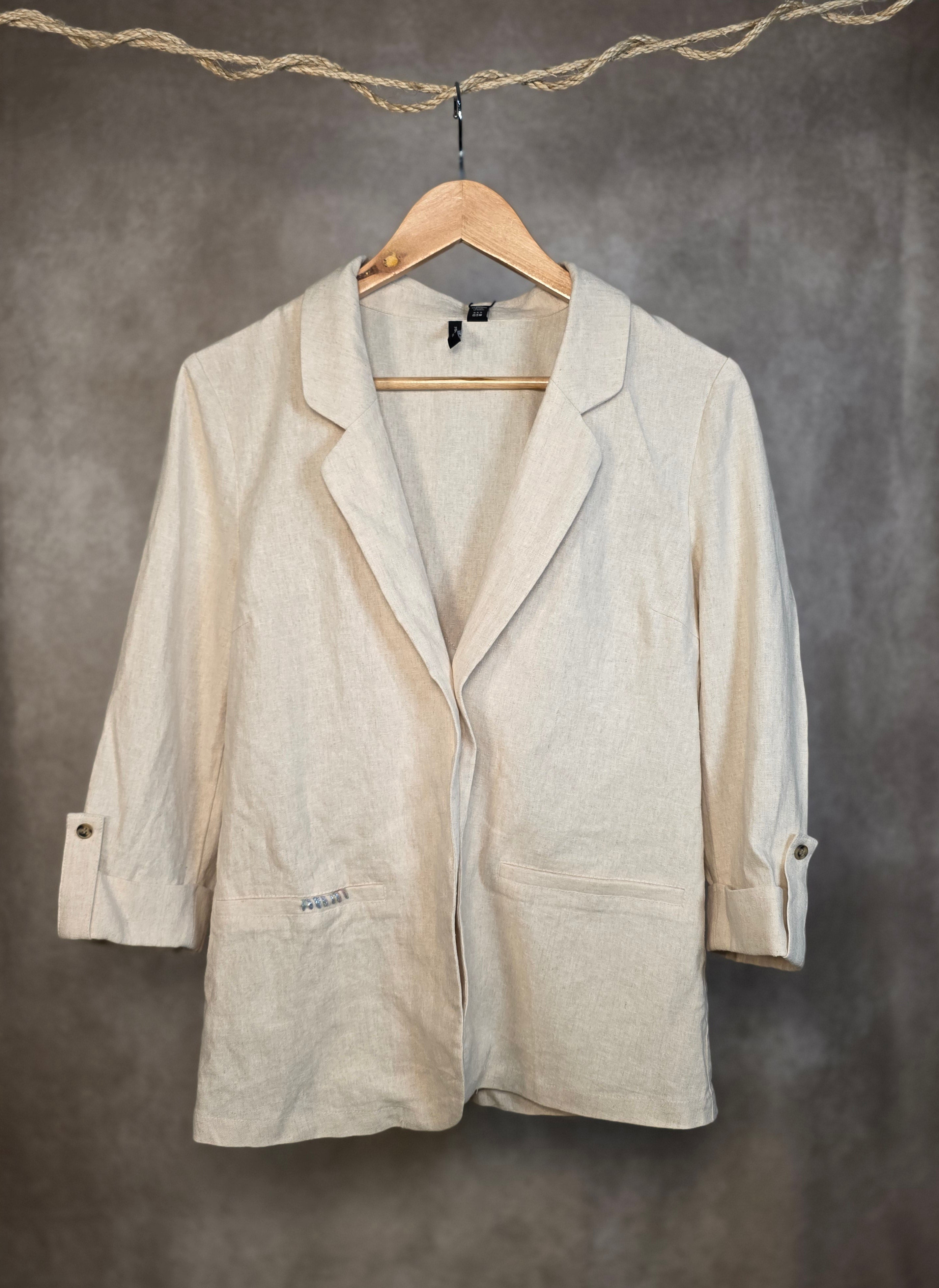 Blazer linen blend