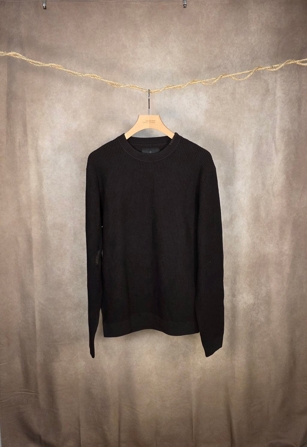 Maglione girocollo in cotone organico