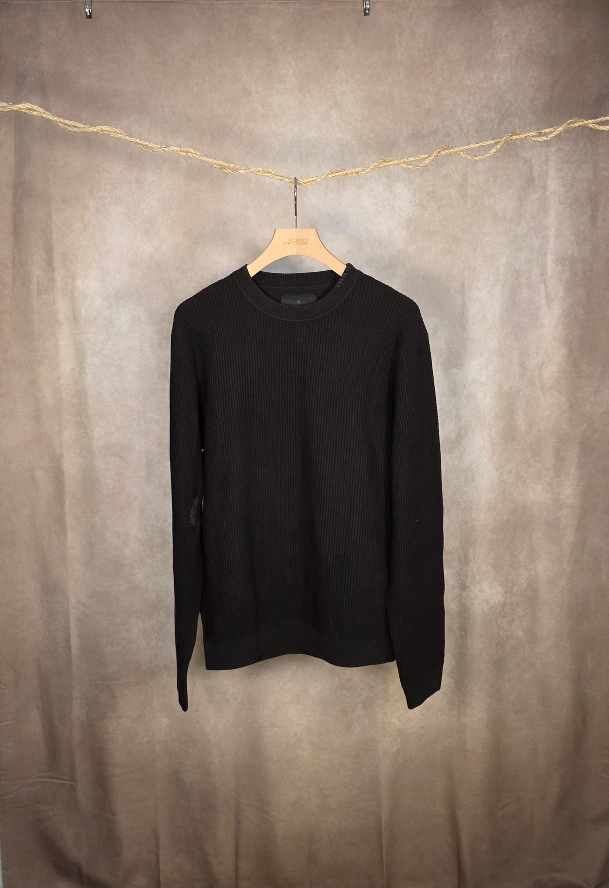 Maglione girocollo in cotone organico