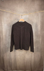 Cardigan marrone full-zip
