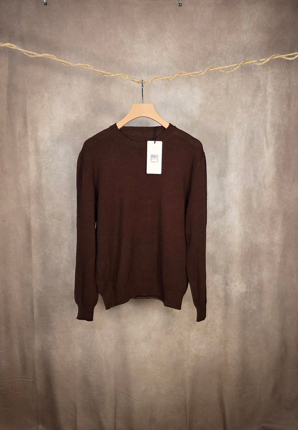 Maglione girocollo in cotone di Fedeli