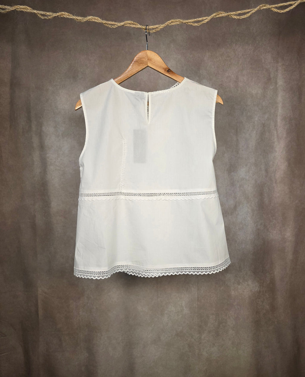 Camicia in pizzo traforato