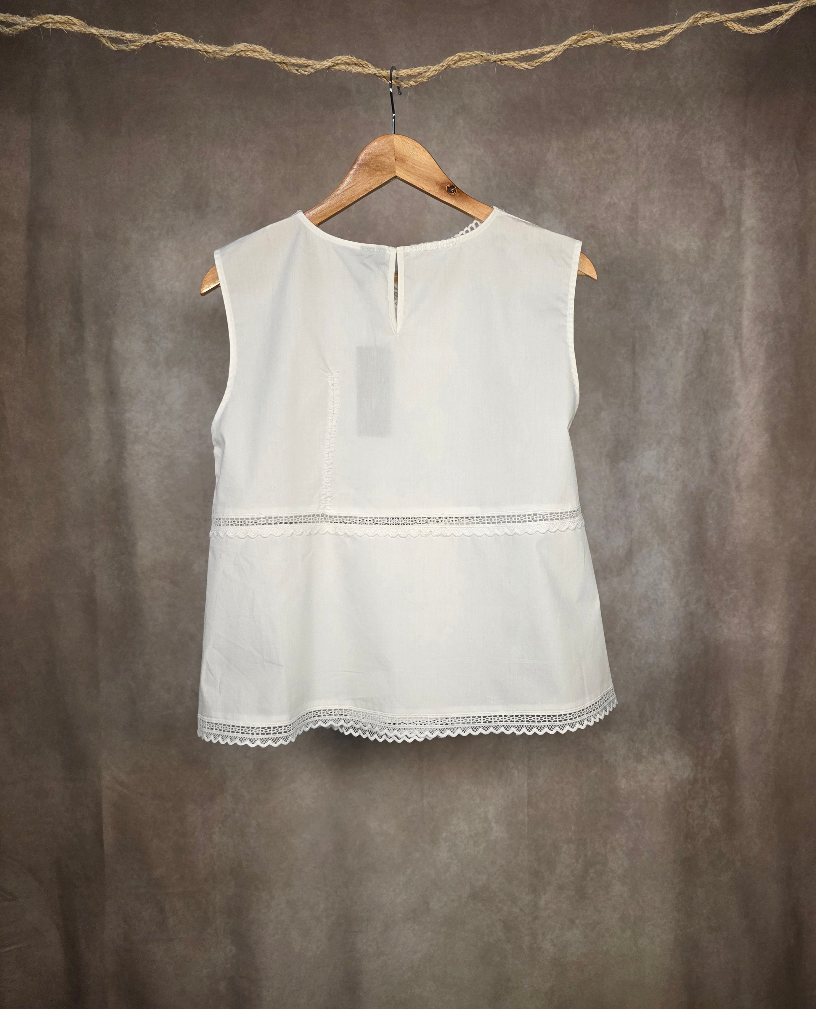 Camicia in pizzo traforato