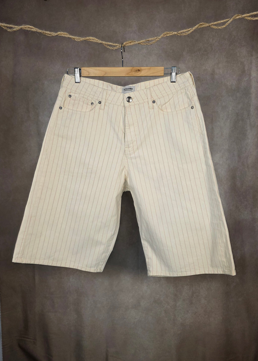 Bermuda a righe baggy fit