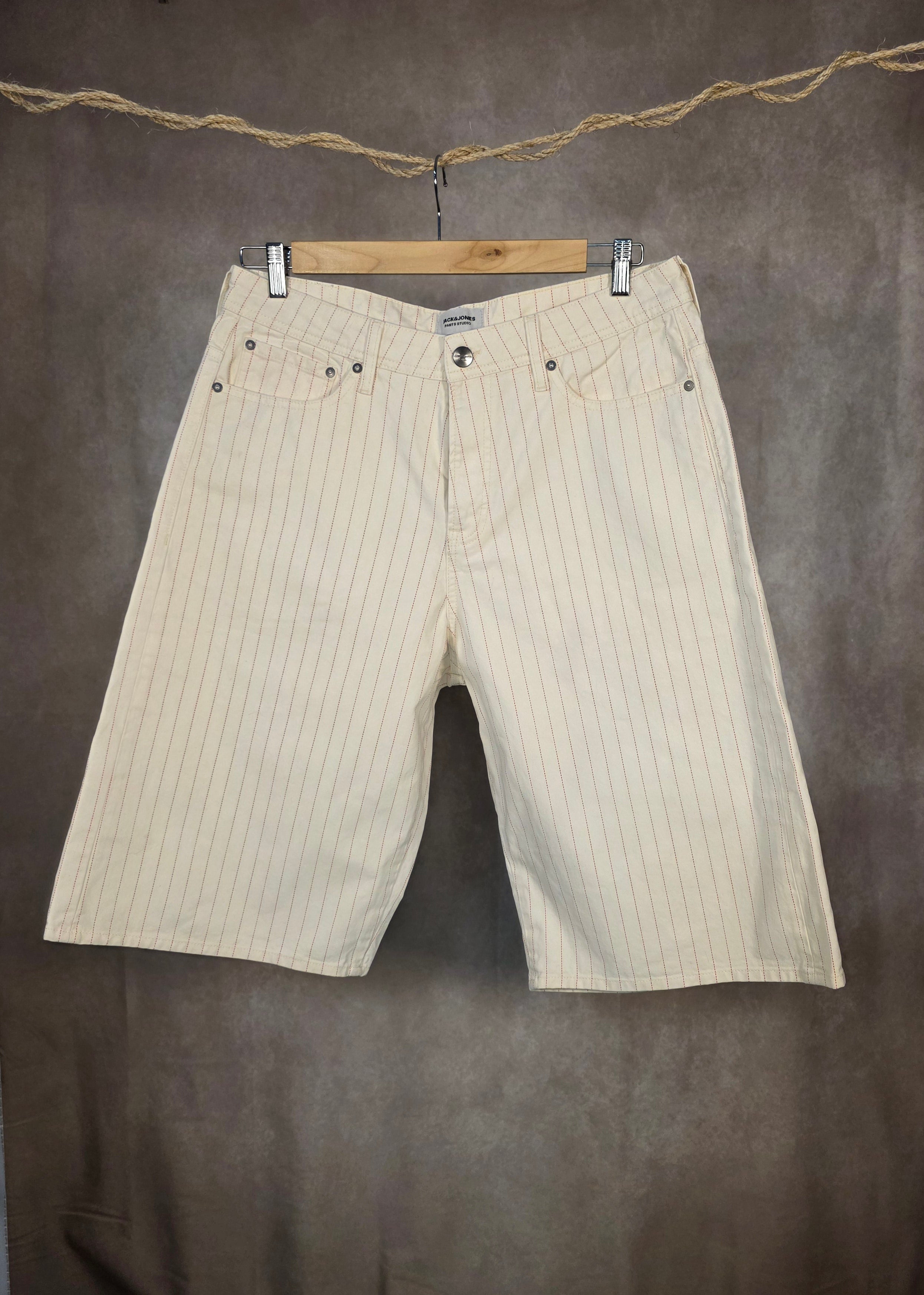 Bermuda a righe baggy fit