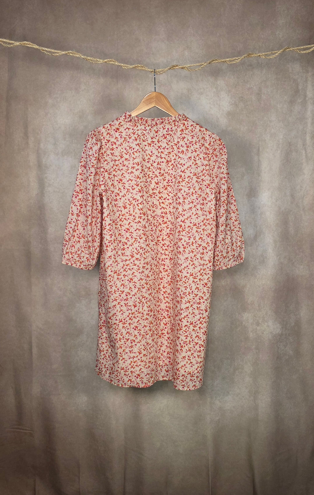 Abito midi pink flower