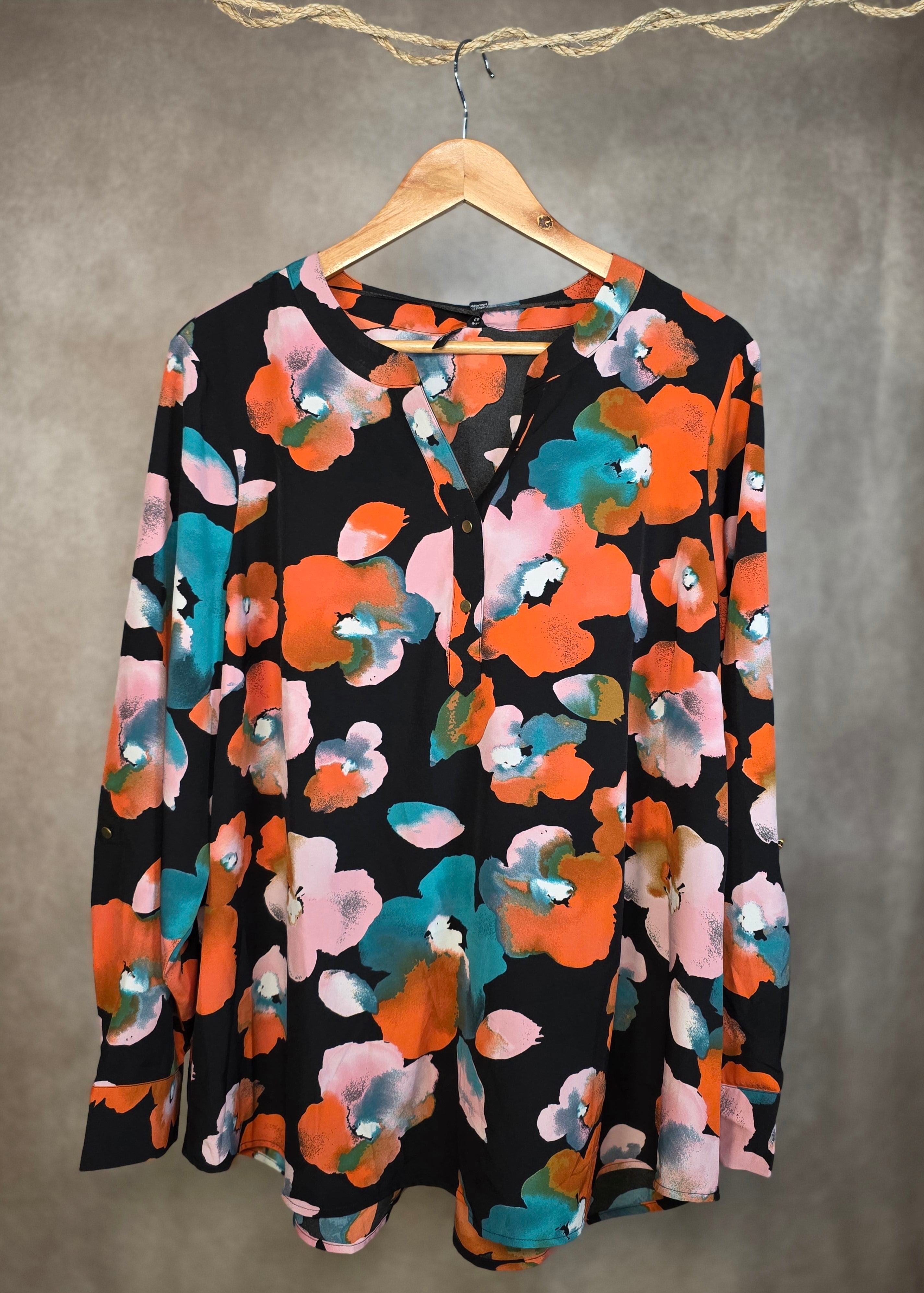 Camicia stampa floreale