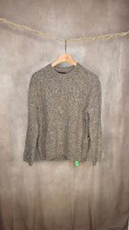 Maglia girocollo morbida in misto lana