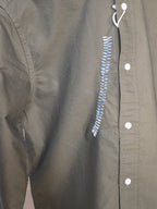 Camicia verde oliva di cotone