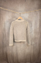 Cardigan bouclè crema