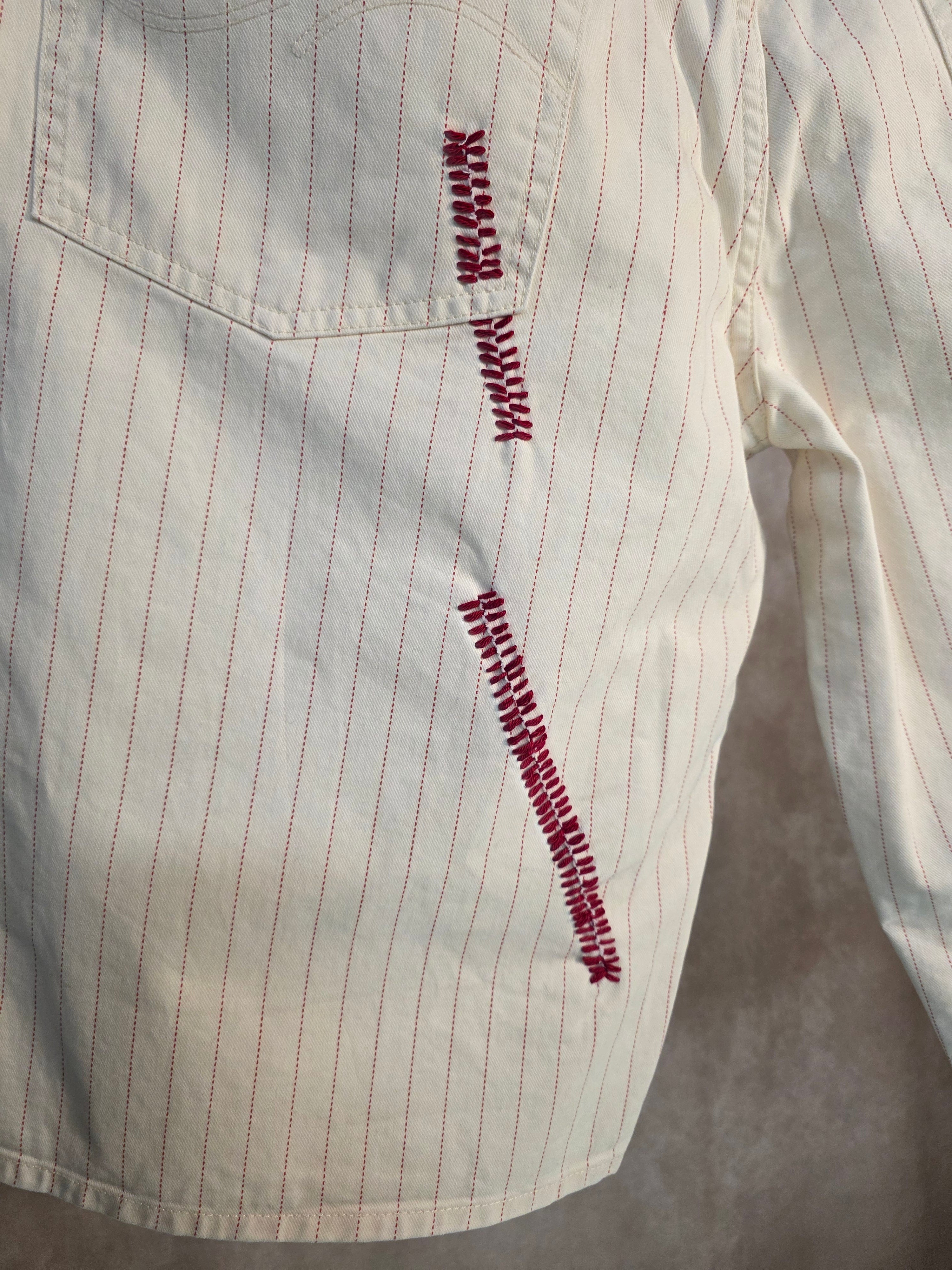 Bermuda a righe baggy fit