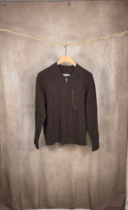 Cardigan marrone full-zip