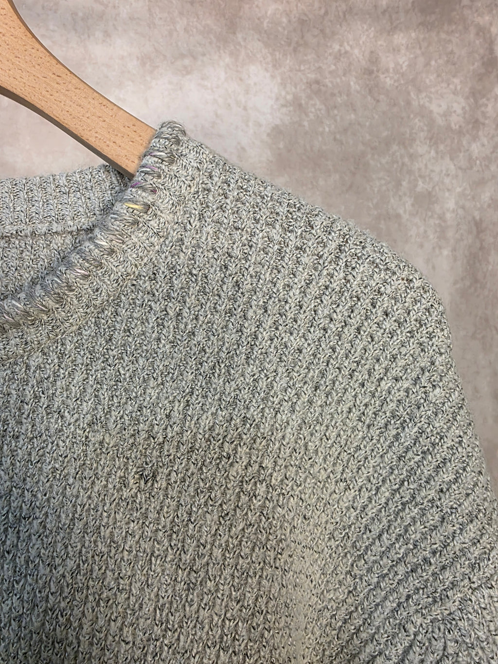 Maglione girocollo grigio mélange