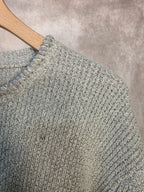 Maglione girocollo grigio mélange