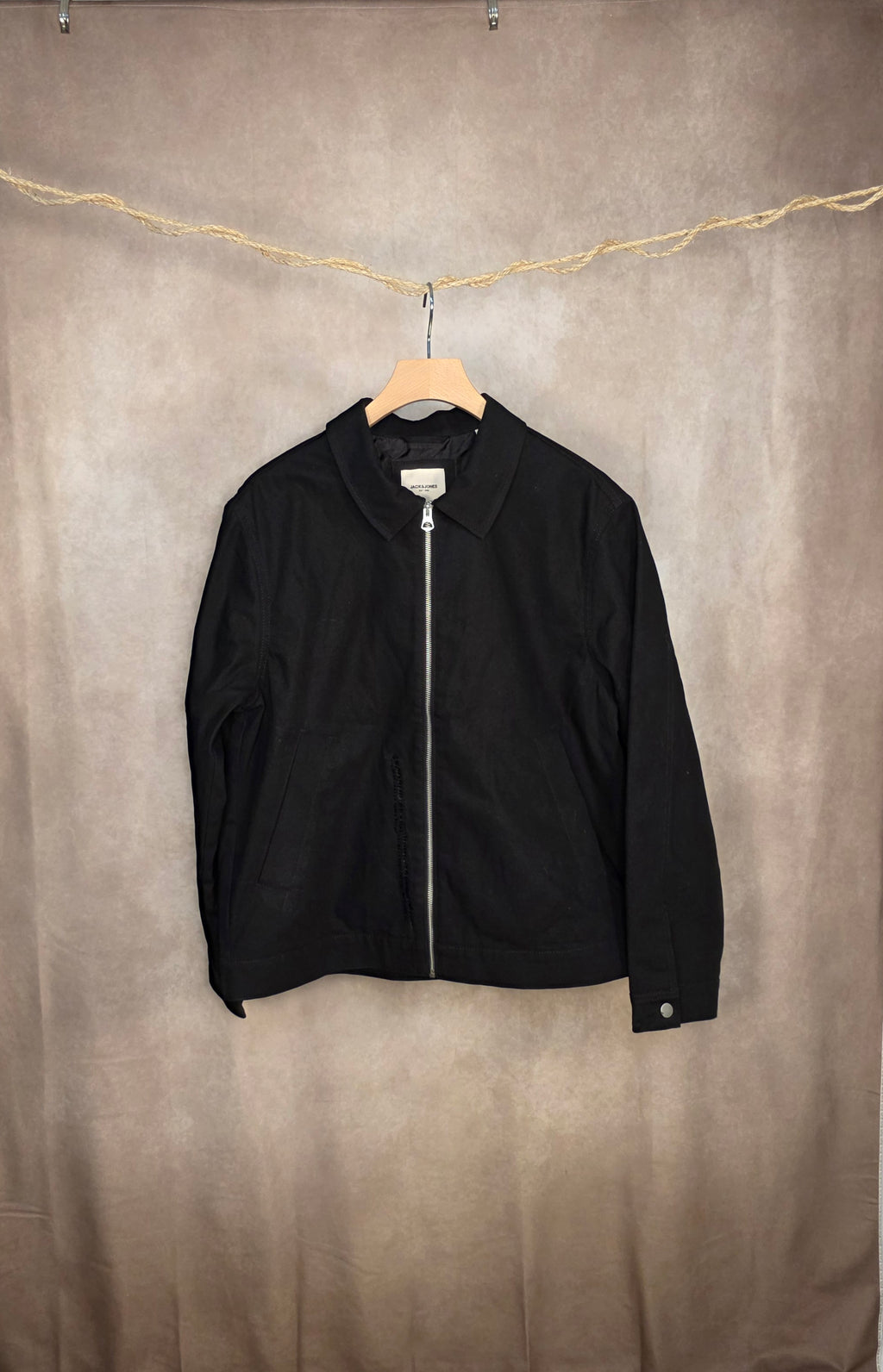 Giacca di jeans con zip