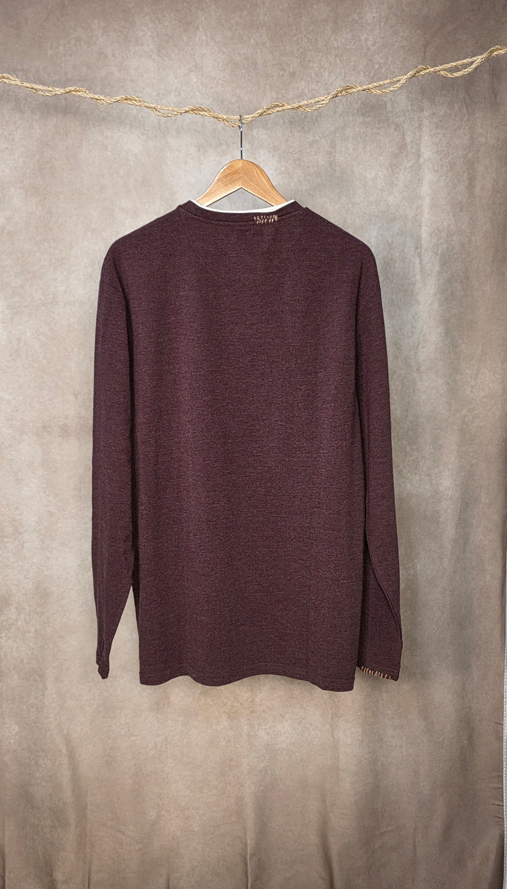 Polo girocollo in misto cotone