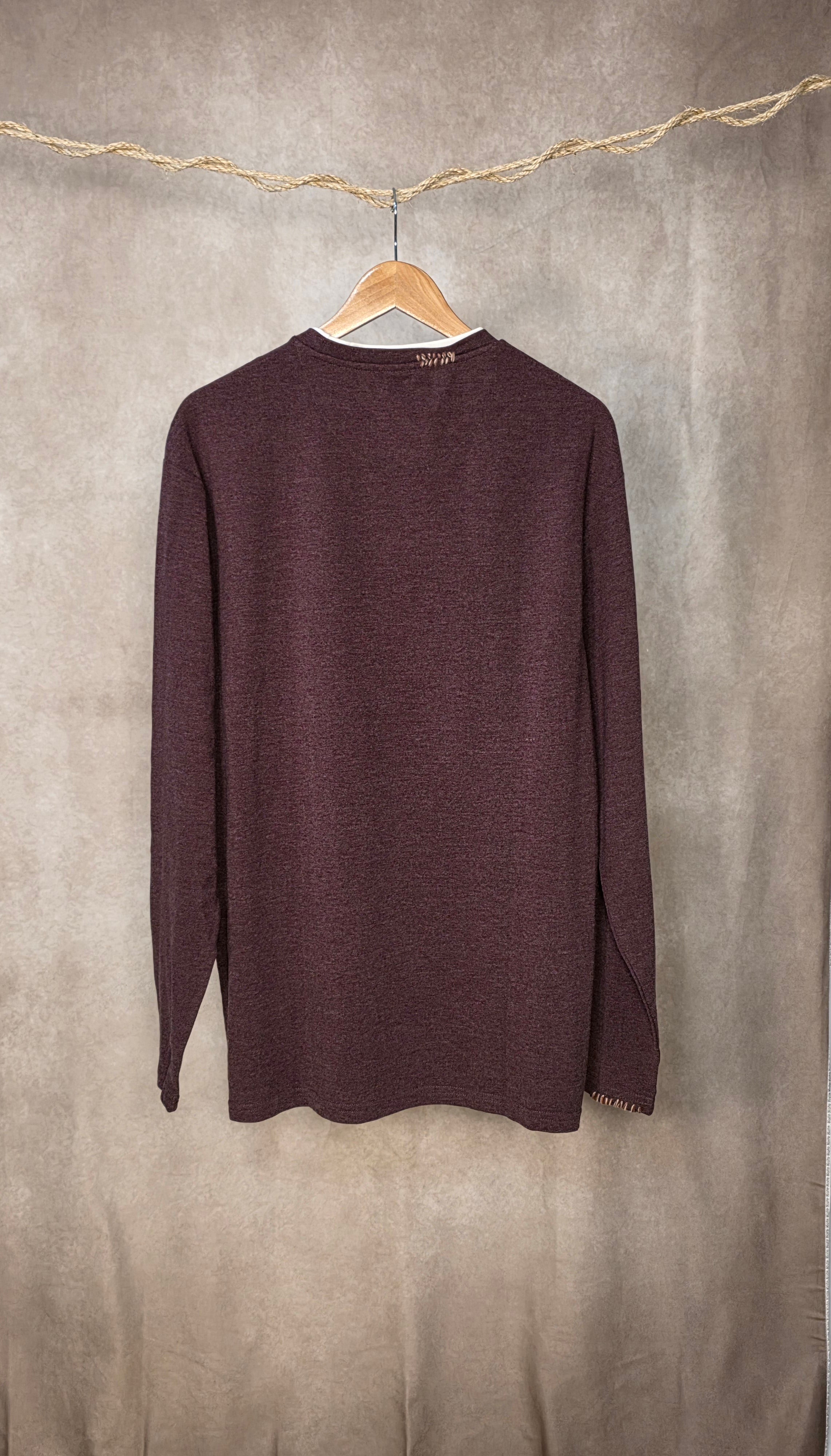 Polo girocollo in misto cotone