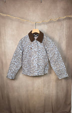 Giacca oversized animalier
