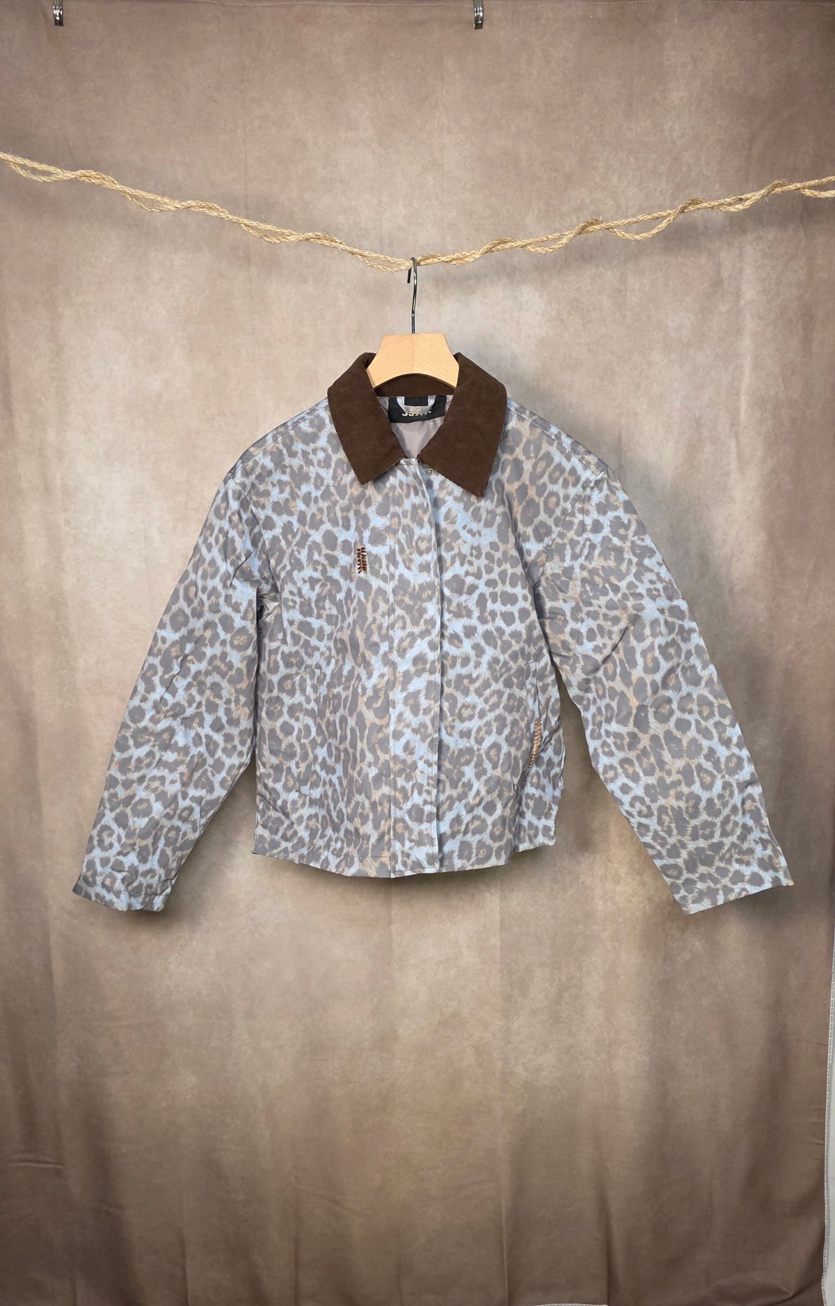 Giacca oversized animalier
