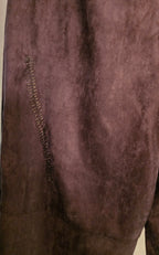 Pantaloni in camoscio barrel fit