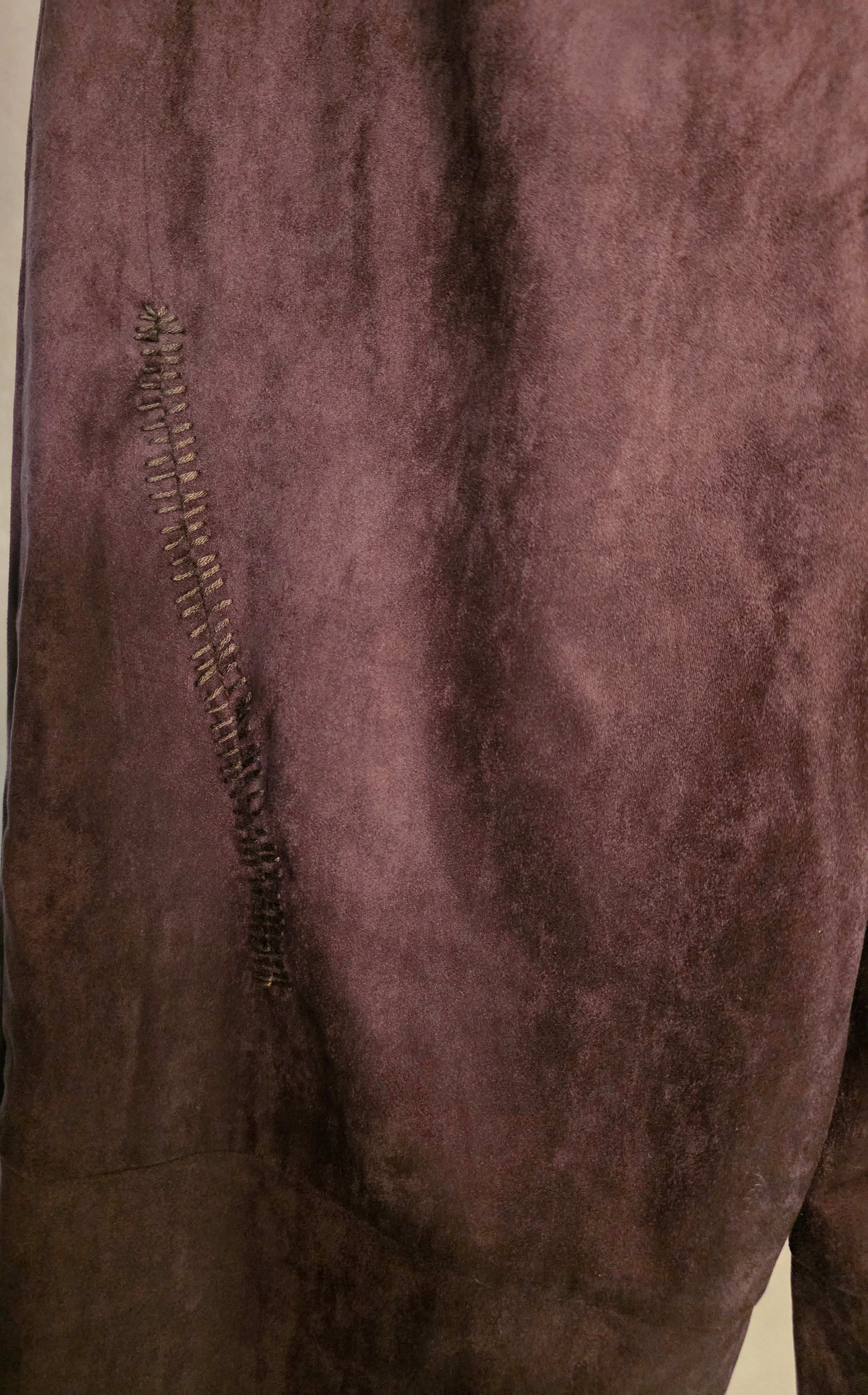 Pantaloni in camoscio barrel fit