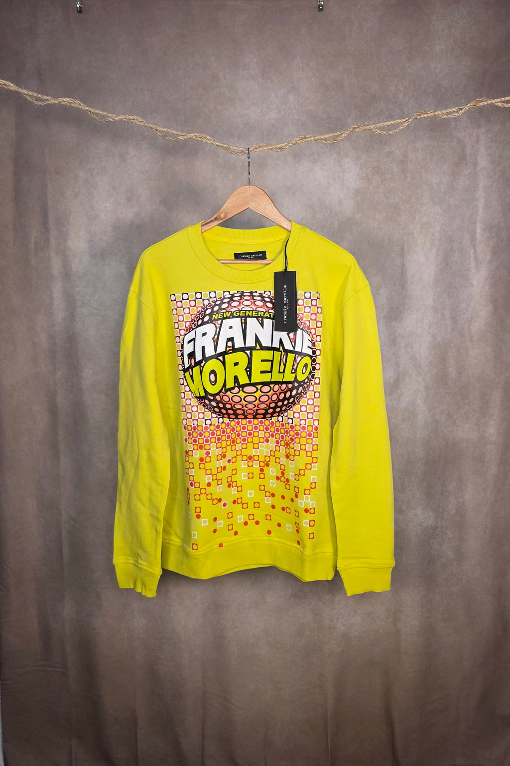 Felpa giallo oversize Frankie Morello