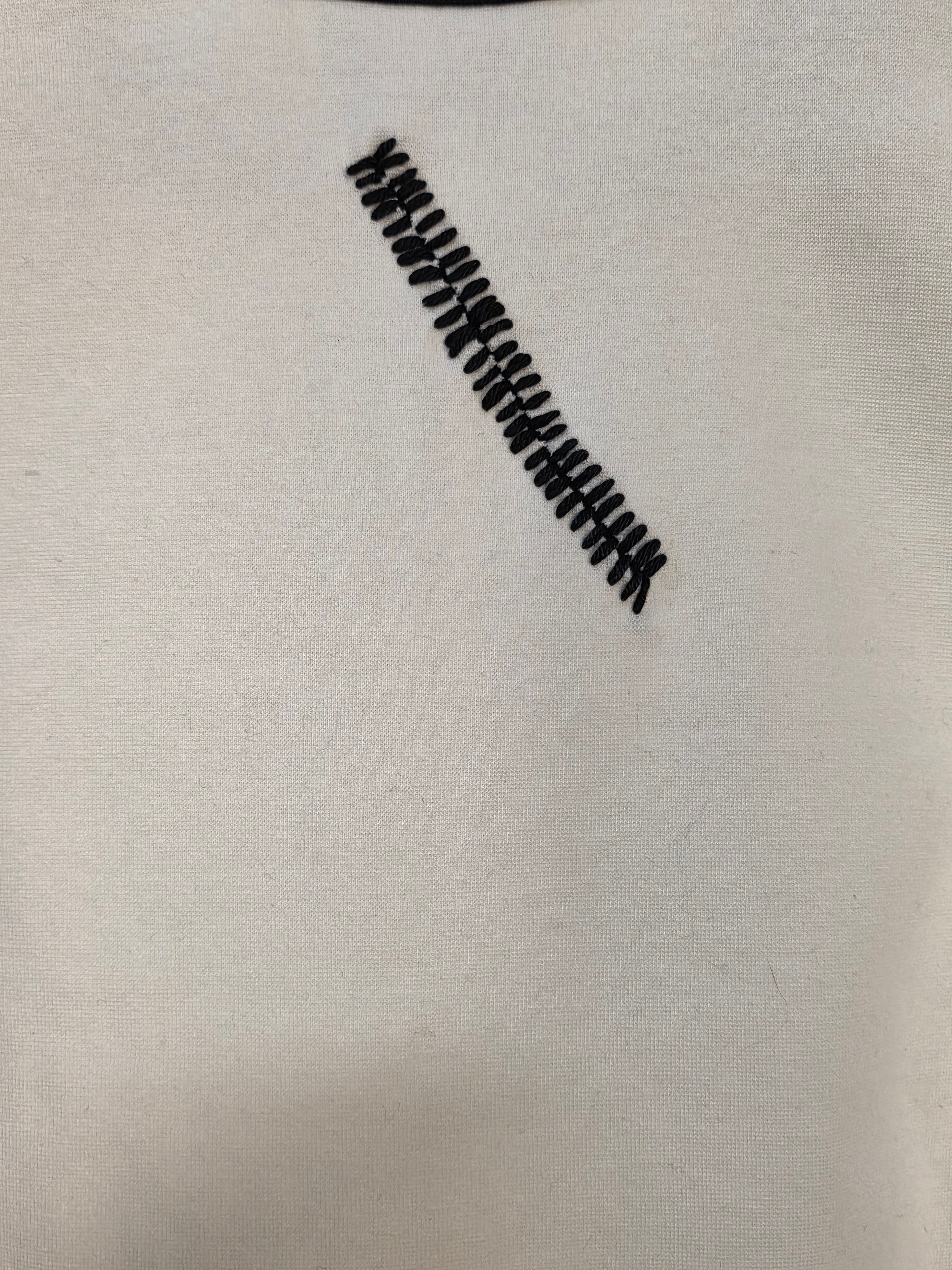 T-shirt in jersey di cotone elasticizzato