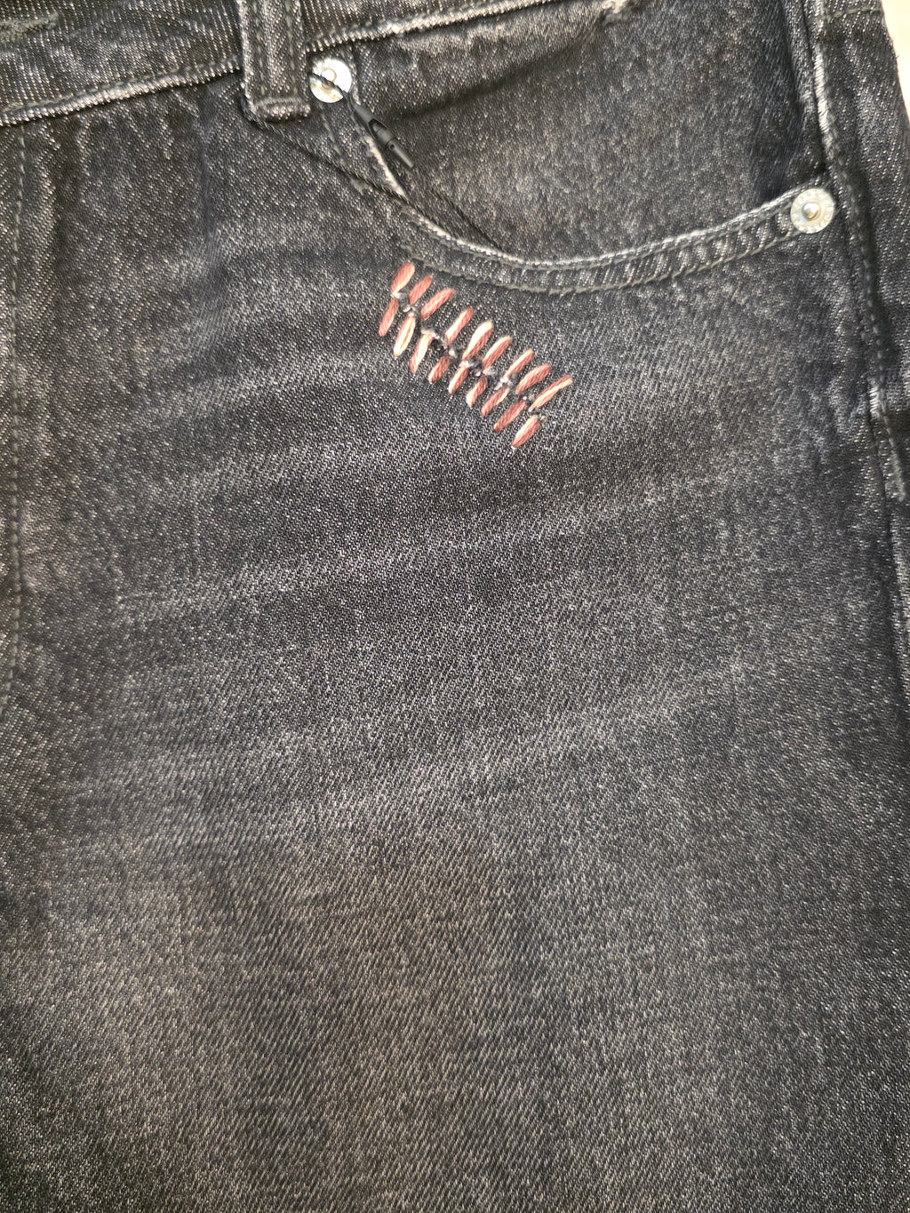 Shorts in denim nero