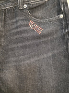 Shorts in denim nero