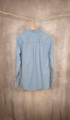 Camicia a maniche lunghe in misto cotone
