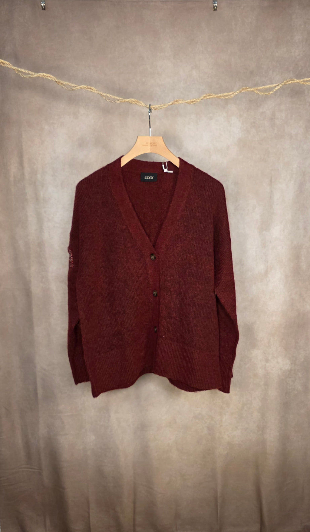 Cardigan in maglia con bottoni