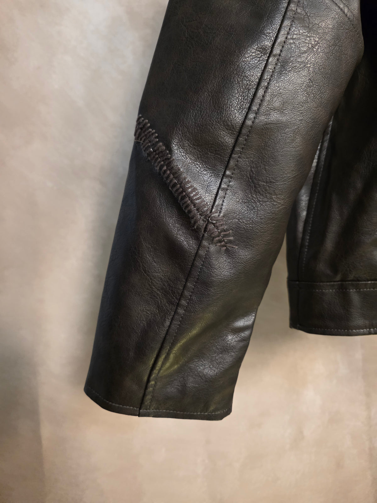 Giacca biker in ecopelle oversize fit