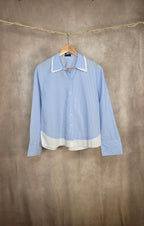 Camicia oversized gessata
