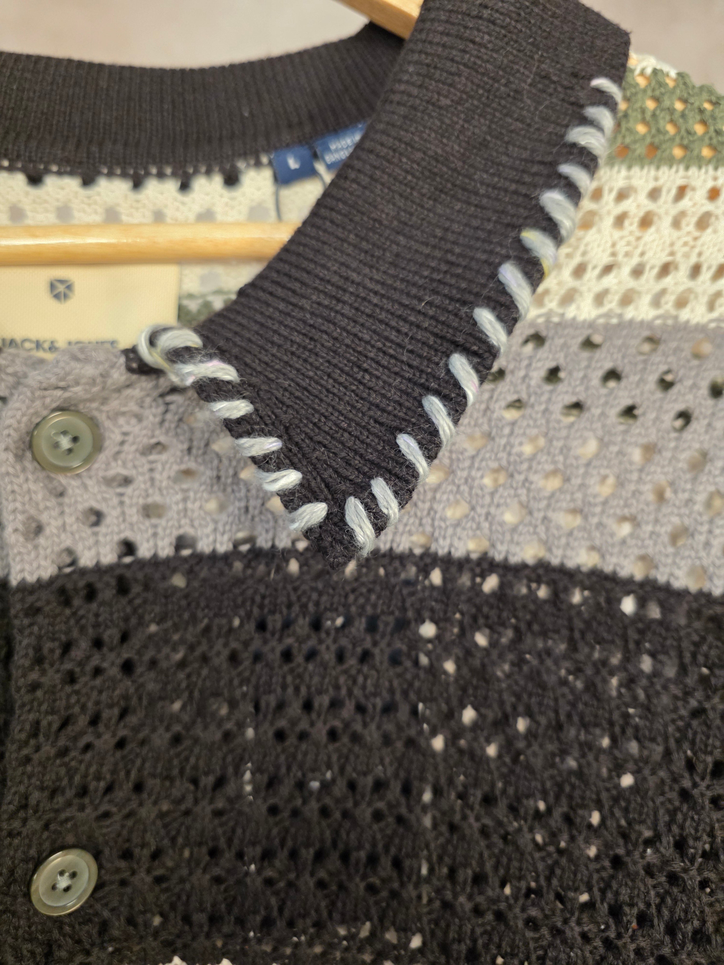 Camicia in maglia traforata